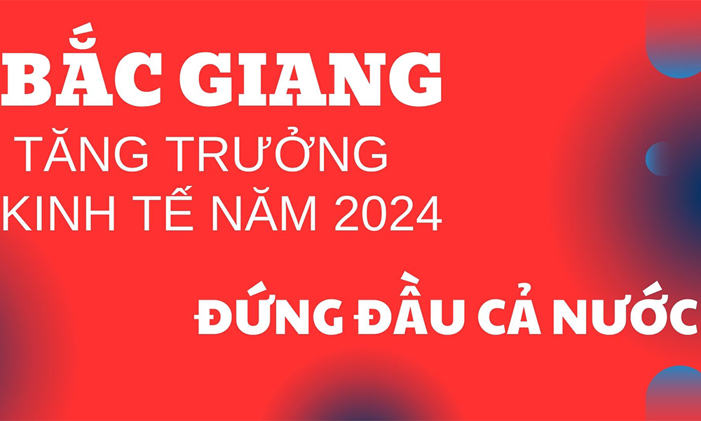  Bắc Giang: Tăng trưởng kinh tế năm 2024 đứng đầu cả nước